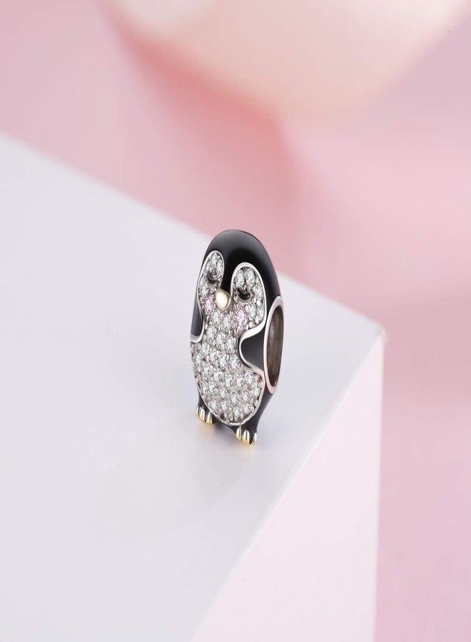 ARTCHARM Family,Rainbow,Penguin Charms 925 Sterling Silver Beads Fit Women's Bracelets & Necklaces, Happy Birthday Charms for Women (Penguin Charm) - Image 2